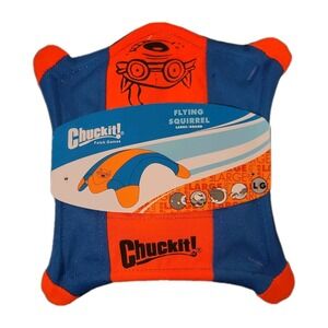 Chuckit! 2 PACK FLYING SQUIRREL Dog  Toy Floating Flyer Glowing Paws LARGE 11"